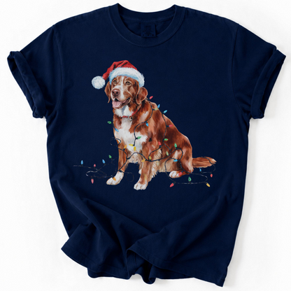 Christmas Nova Scotia Duck Tolling Retriever Shirt, Christmas Lights Dog Tee, Christmas Dog Tee, Retriever Mom Tshirt, Gift for Dog Lover