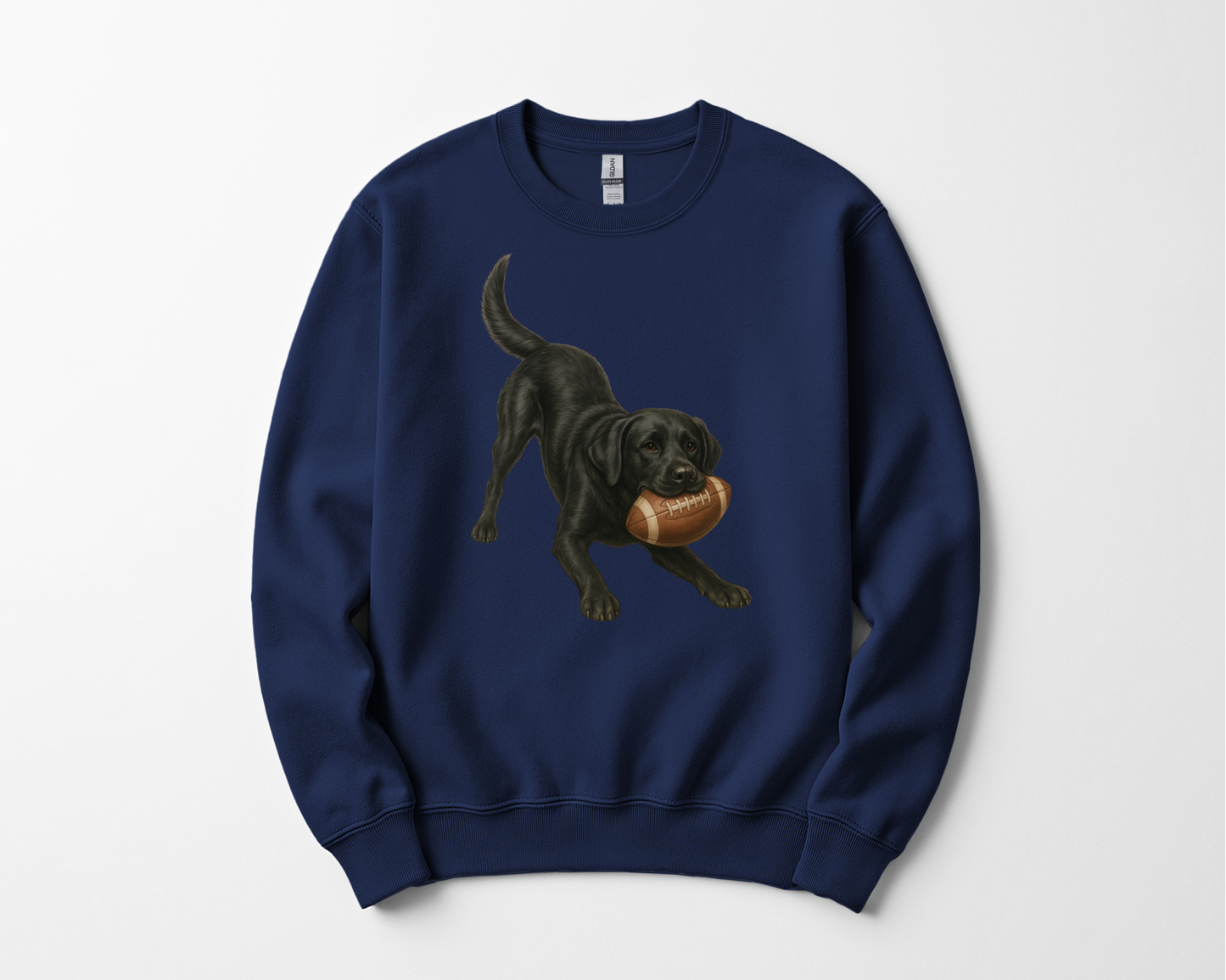 Black Lab Football Sweatshirt