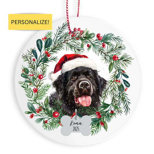 Personalized Newfoundland Christmas Ornament