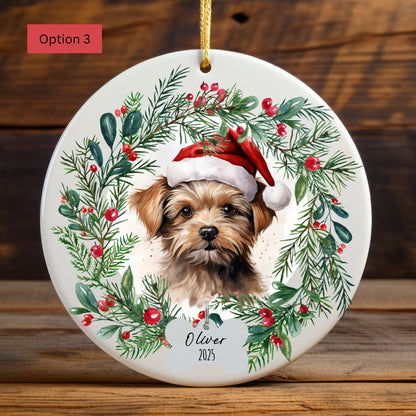 Personalized Schnauzer Christmas Ornament