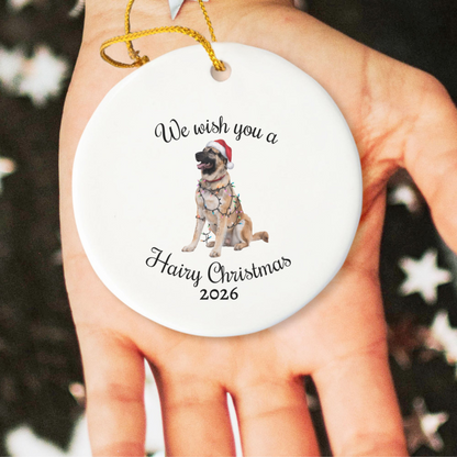 Christmas Anatolian Shepherd Ornament, Christmas Lights Dog Keepsake, Christmas Dog, Anatolian Shepherd Mom, Gift For Dog Lover