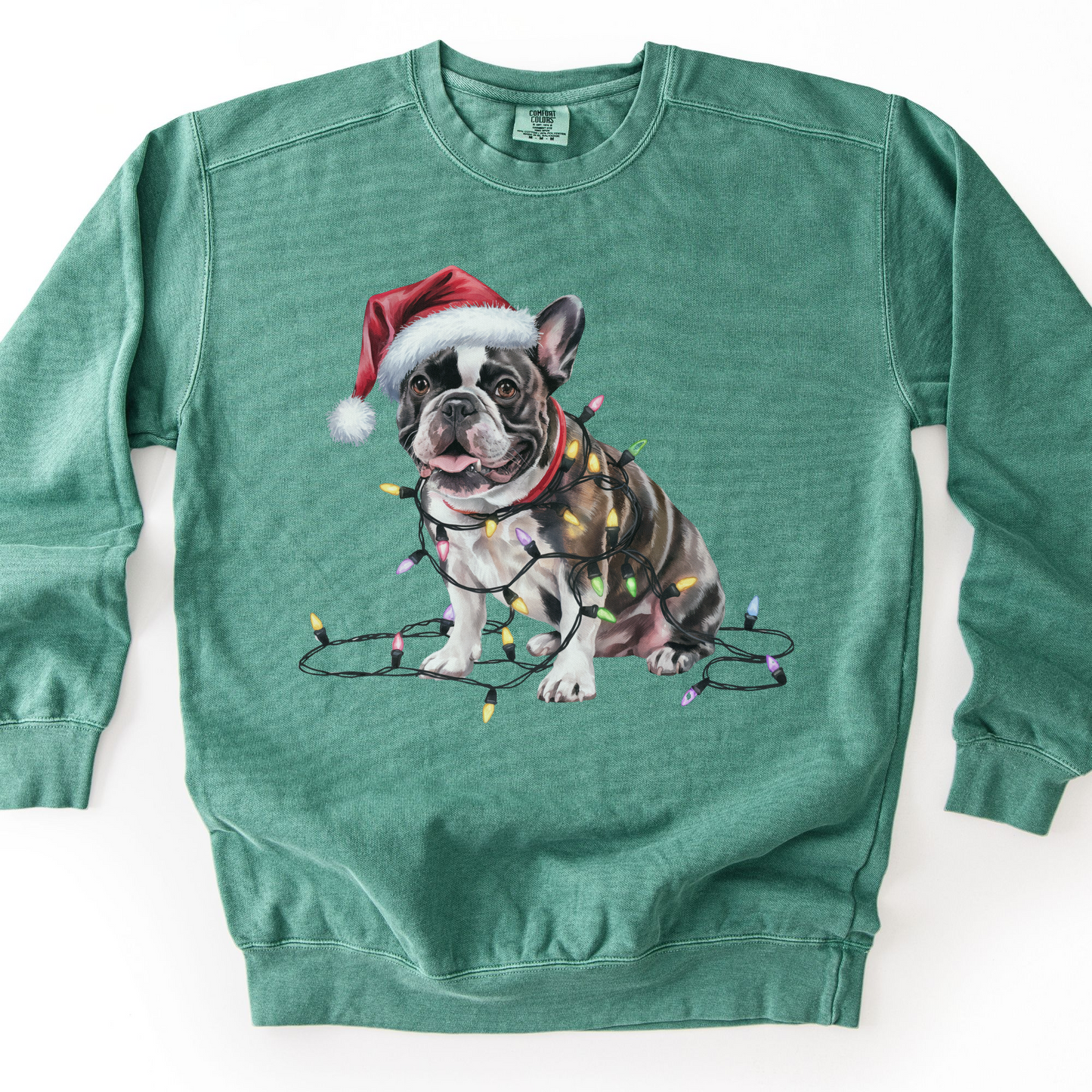 French Bulldog Christmas Lights Sweatshirt