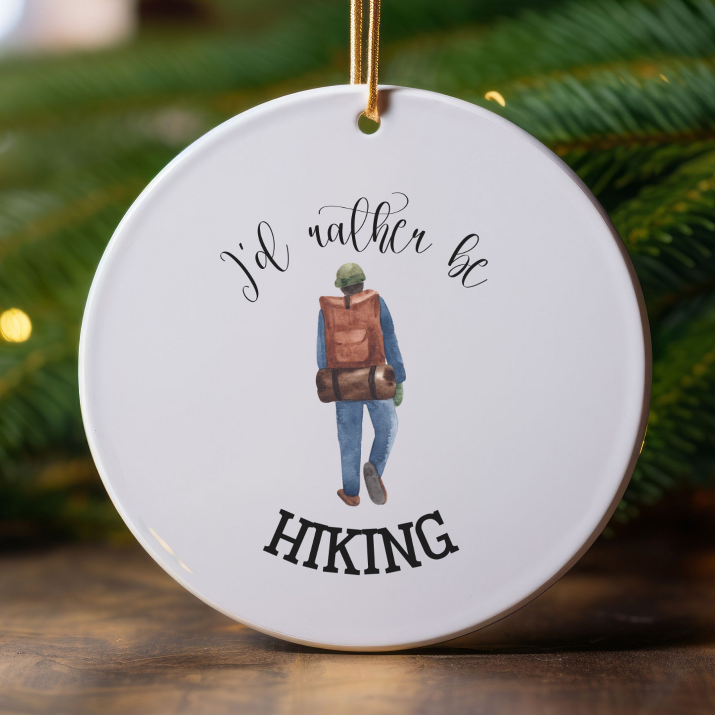 Hiking Ornament
