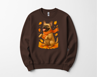 Load image into Gallery viewer, French Bulldog Autumn Shirt, Cozy Pet Sweatshirt, Fall Dog Lover Gift, Fawn Bulldog Leaves Apparel, Cute Dog Clothing, Autumn Vibes Shirt
