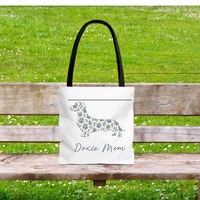 Load image into Gallery viewer, Personalized Floral Dog Tote Bag
