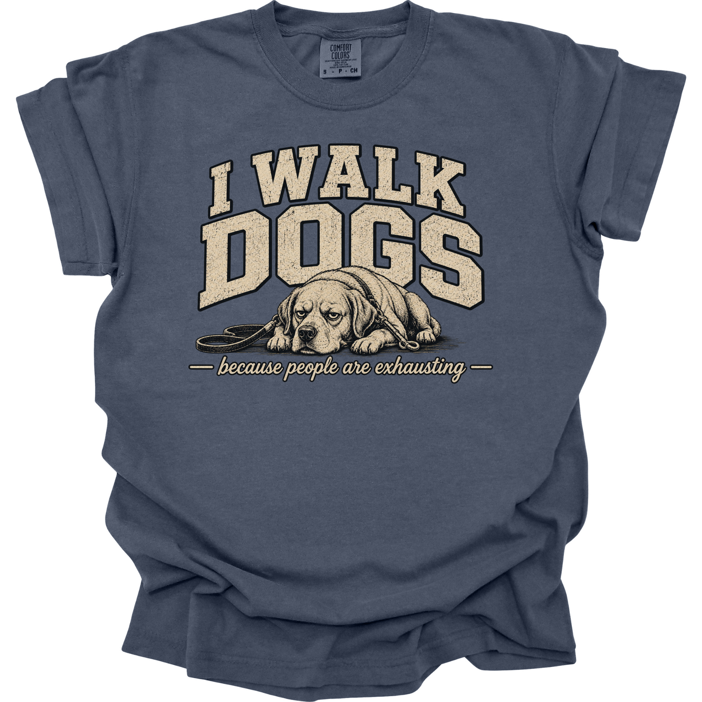 Dog Walker Shirt, I Walk Dogs Tee, Funny Dog Walker Gift, Introvert Dog Shirt