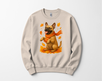 Load image into Gallery viewer, French Bulldog Autumn Shirt, Cozy Pet Sweatshirt, Fall Dog Lover Gift, Fawn Bulldog Leaves Apparel, Cute Dog Clothing, Autumn Vibes Shirt
