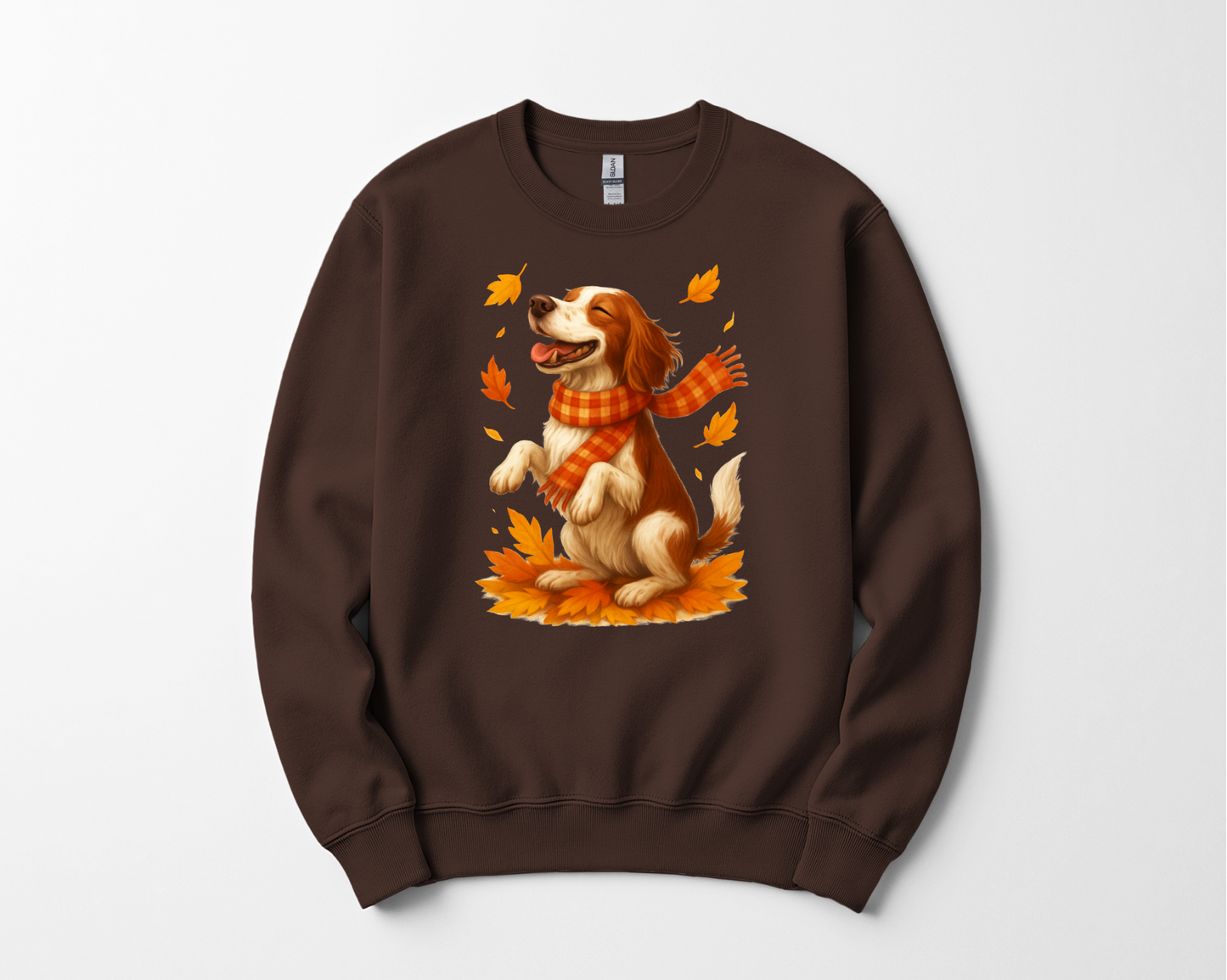 Springer Spaniel Fall Sweatshirt, Cozy Autumn Dog Sweatshirt, Dog Lover Fall Apparel, Cute Dog Autumn Outfit, Fall Dog Shirt