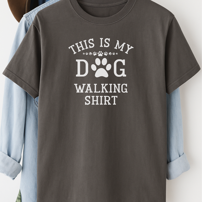 This Is My Dog Walking Shirt – Funny Paw Print T-Shirt for Dog Lovers & Pet Parents