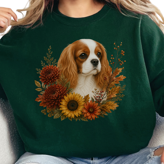 Blenheim Cavalier Autumn Floral Sweatshirt