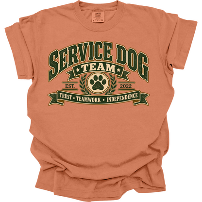 Personalized Service Dog Shirt, Service Dog Handler Gift, Working Dog Team Tee