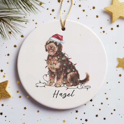 Portuguese Water Dog Ornament, Personalized Pet Keepsake
