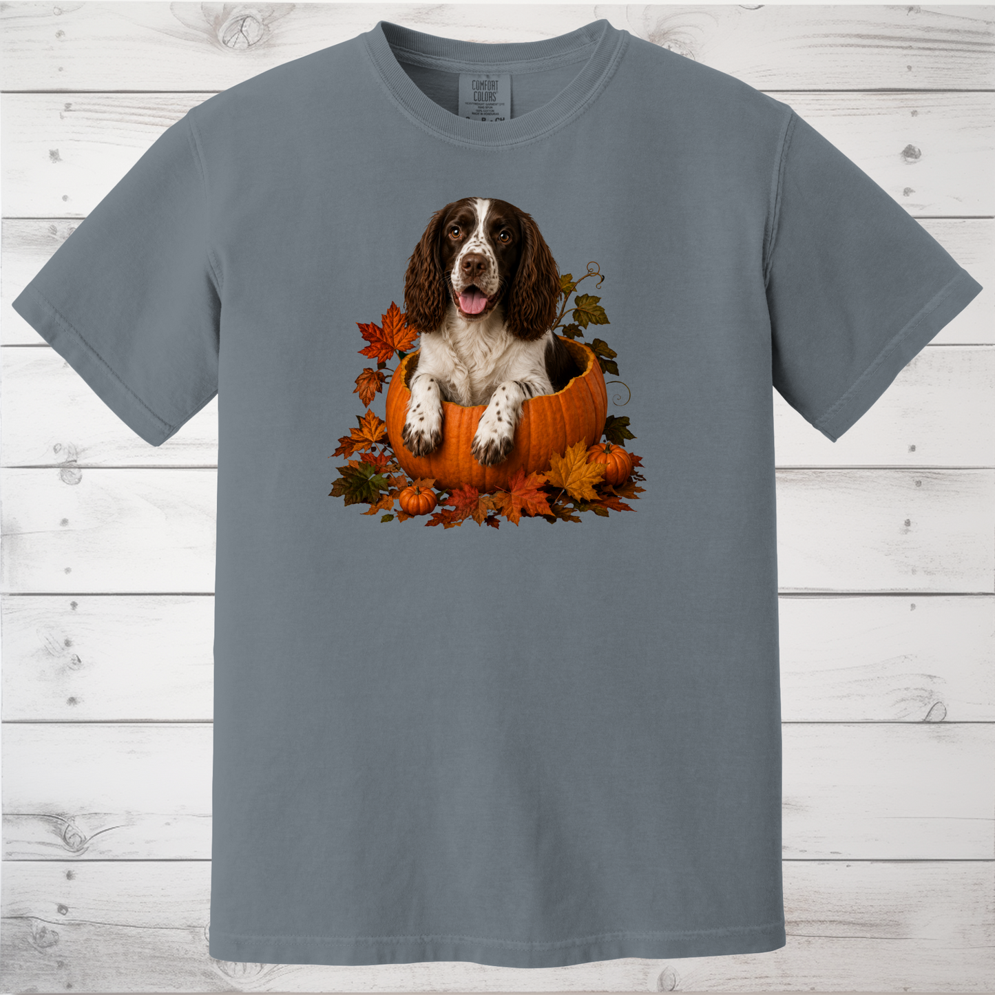 English Springer Spaniel Pumpkin Shirt