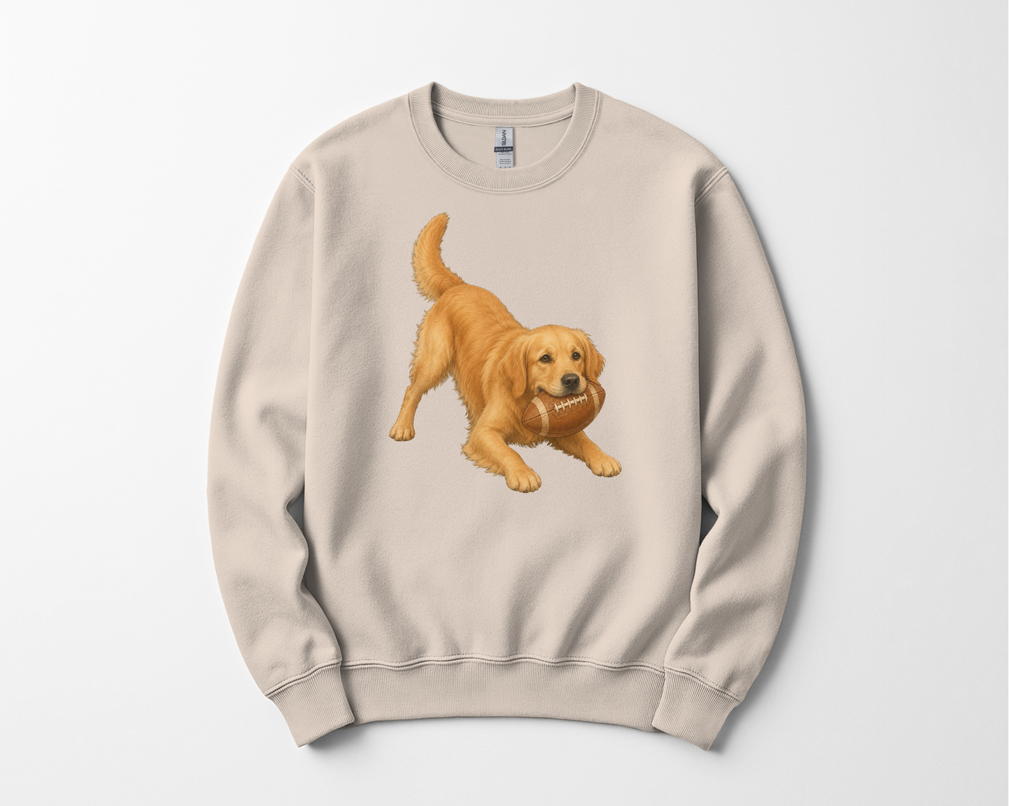 Golden Retriever Football Sweatshirt