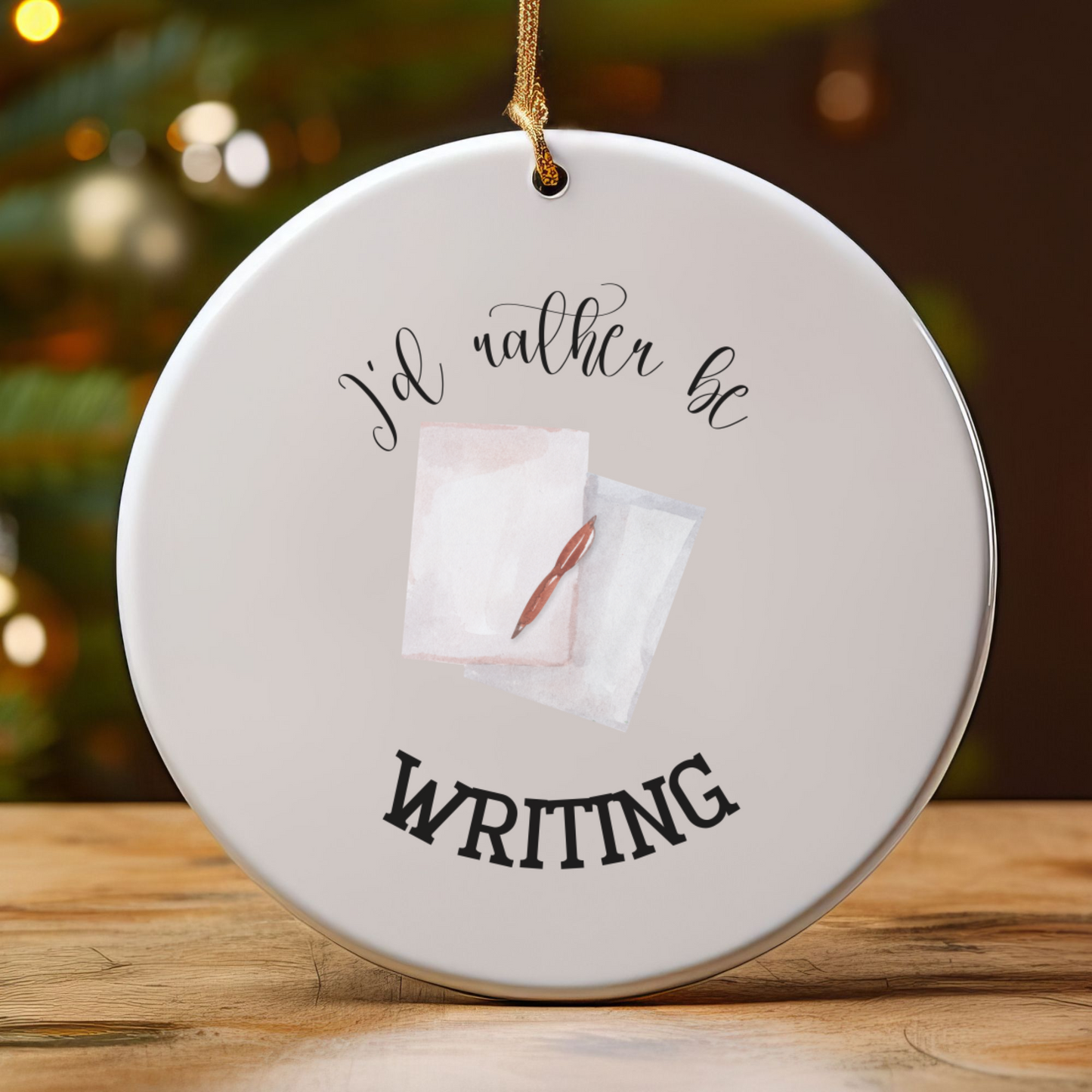 Writing Ornament