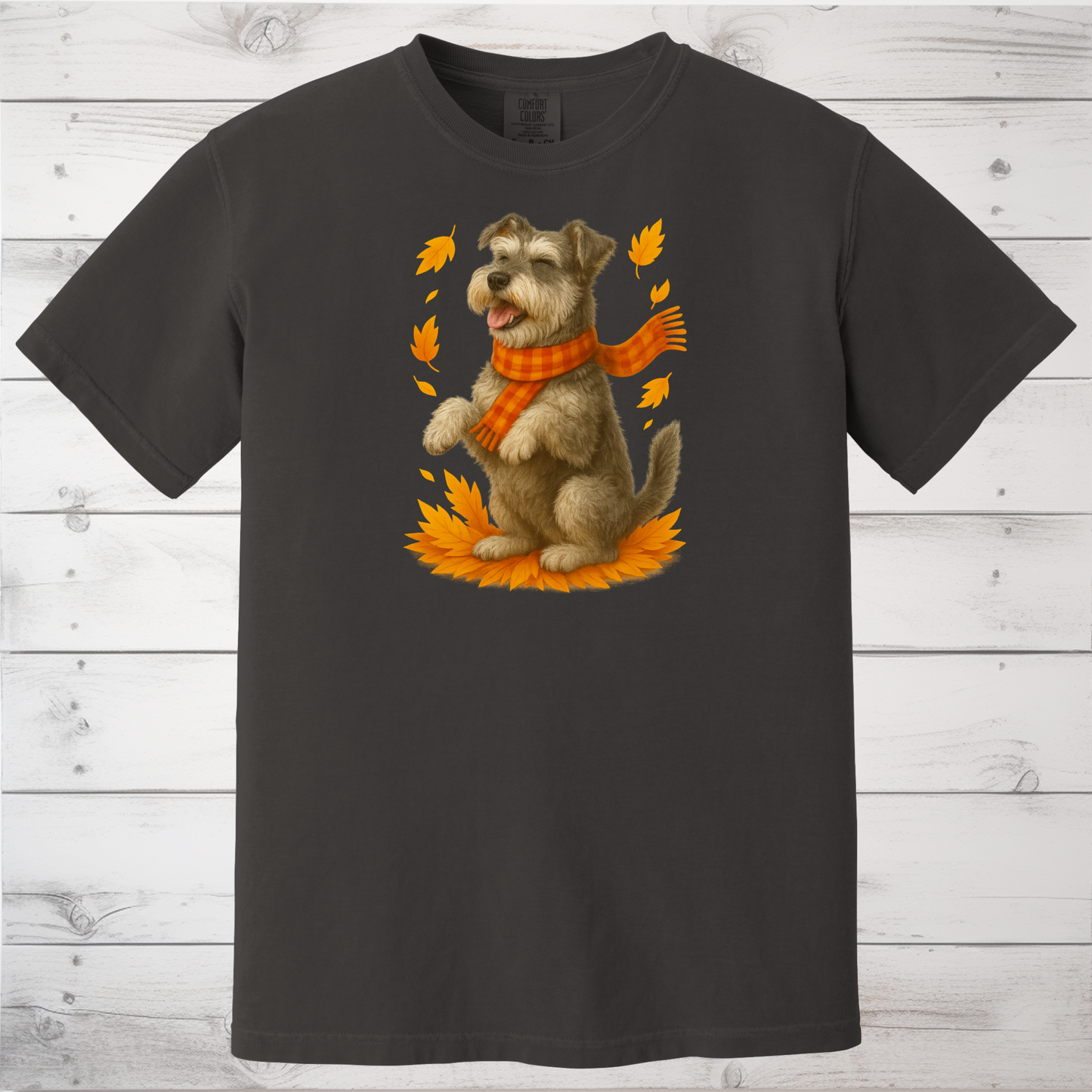 Miniature Schnauzer Autumn Sweatshirt, Cozy Fall Dog Sweater, Schnauzer Lover Apparel, Cute Autumn Dog Tee, Gift for Pet Lovers
