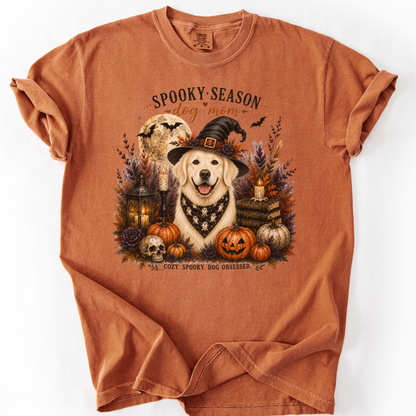 English Cream Golden Retriever Spooky Season Dog Mom Halloween Shirt