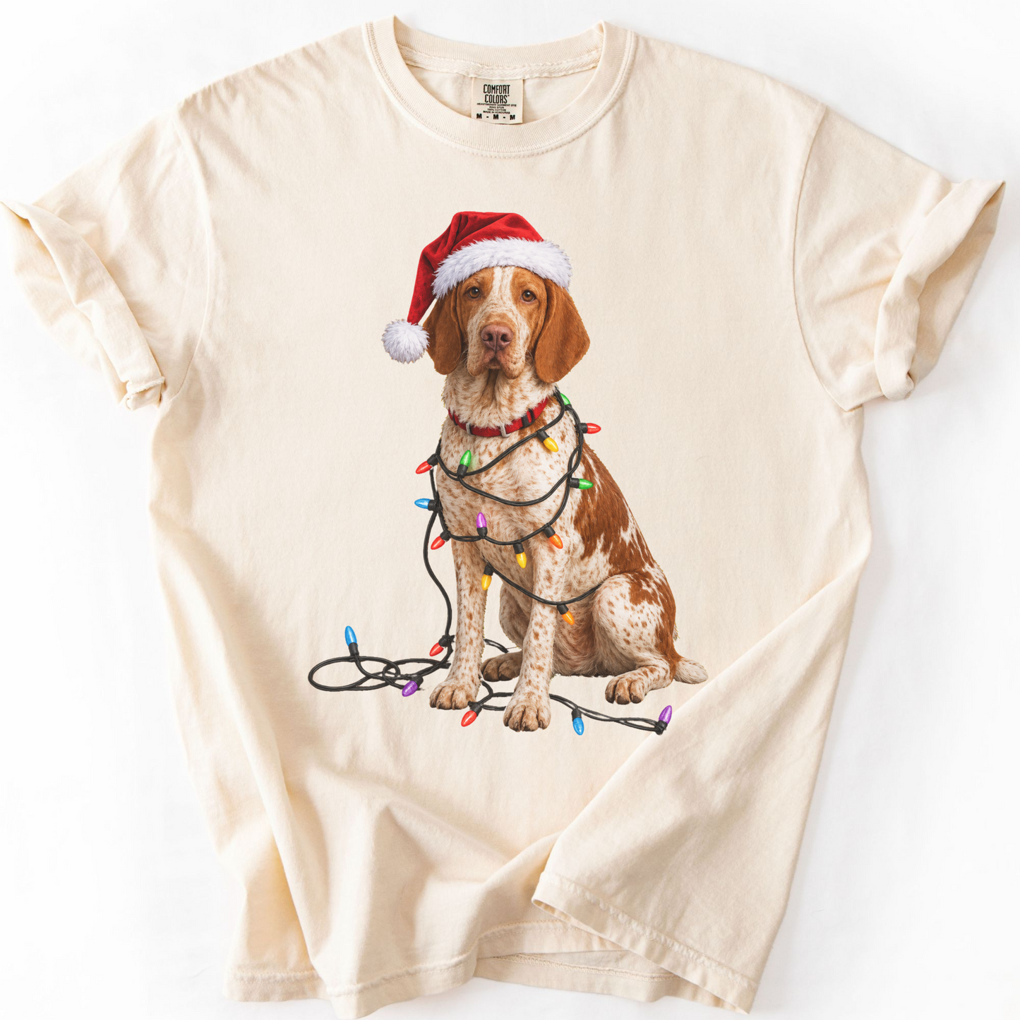 Bracco Italiano Christmas Lights Shirt
