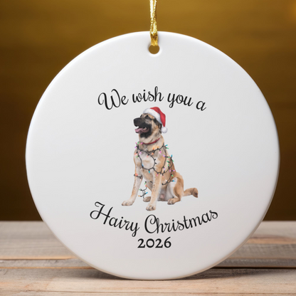 Christmas Anatolian Shepherd Ornament, Christmas Lights Dog Keepsake, Christmas Dog, Anatolian Shepherd Mom, Gift For Dog Lover