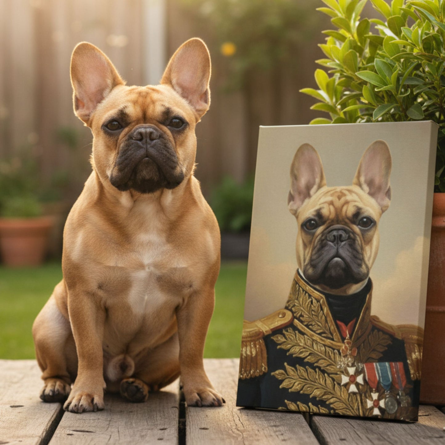 Custom Royal Dog Portrait, Personalized Renaissance Pet Painting-The General