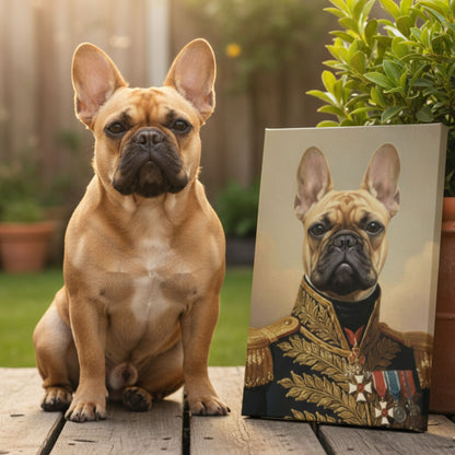 Custom Royal Dog Portrait, Personalized Renaissance Pet Painting-The General