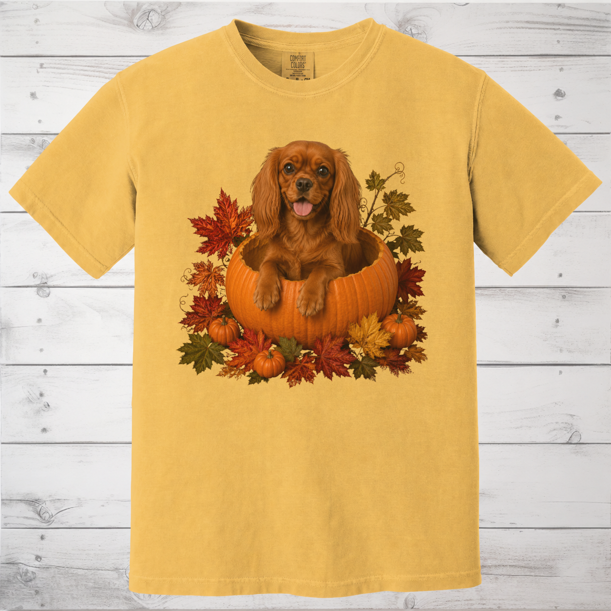 Ruby Cavalier Pumpkin Shirt