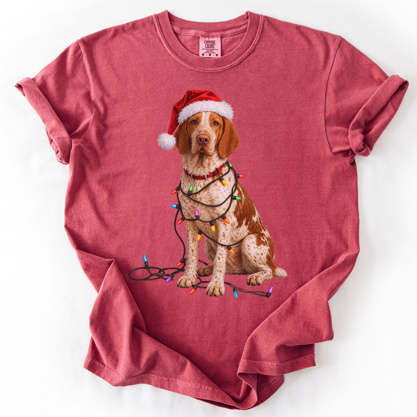 Bracco Italiano Christmas Lights Shirt