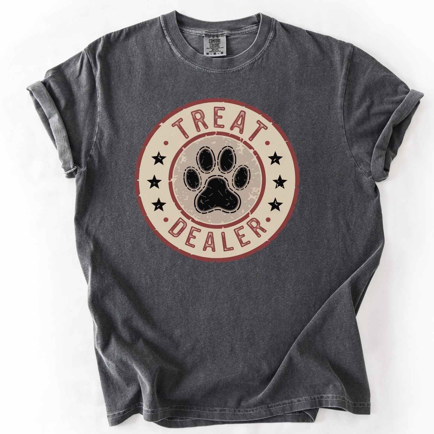 Treat Dealer Shirt, Funny Dog Mom Tee, Dog Lover Comfort Colors Shirt