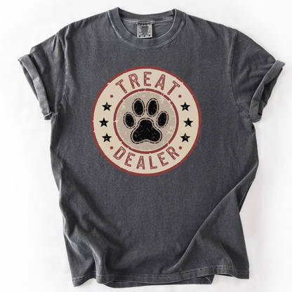 Treat Dealer Shirt, Funny Dog Mom Tee, Dog Lover Comfort Colors Shirt
