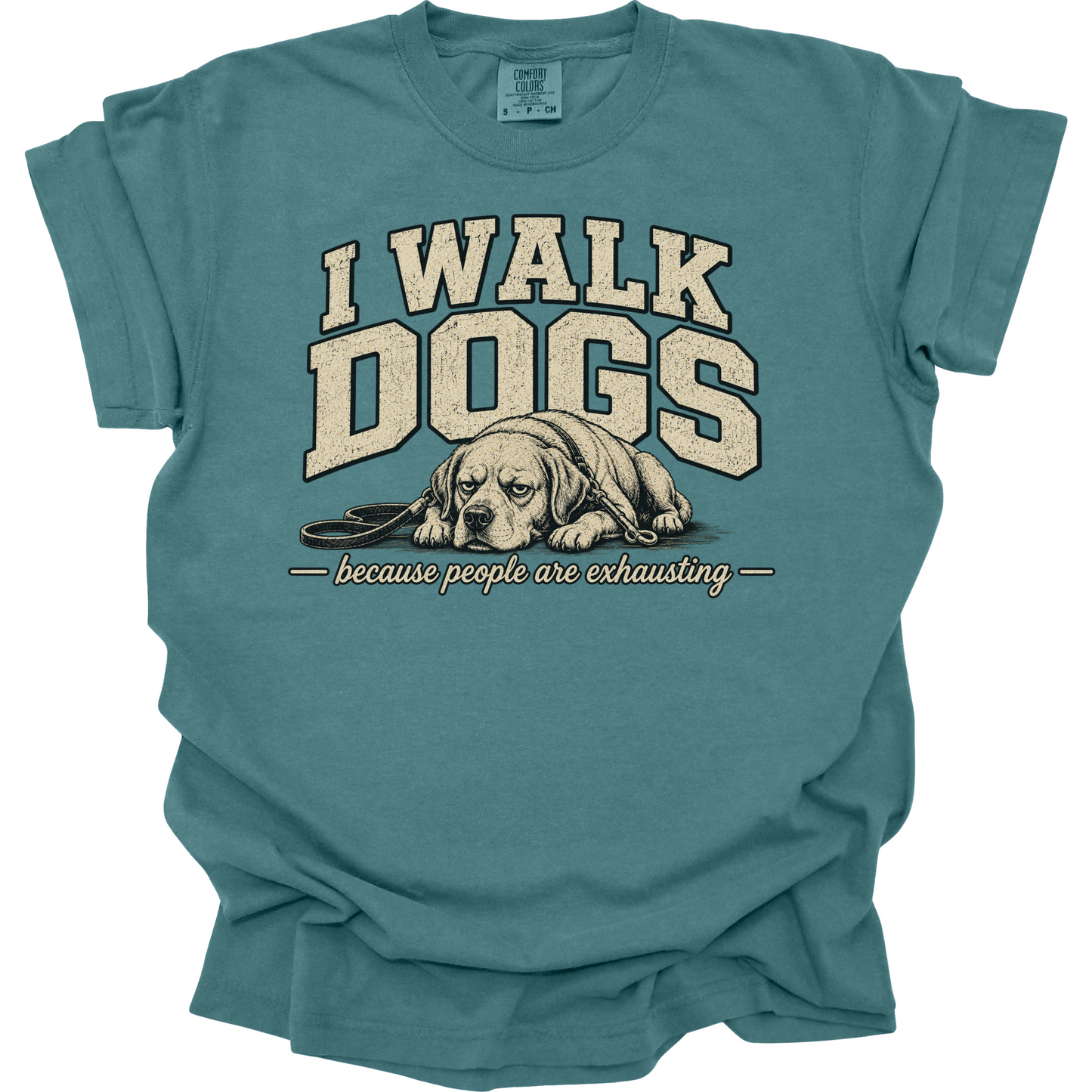 Dog Walker Shirt, I Walk Dogs Tee, Funny Dog Walker Gift, Introvert Dog Shirt