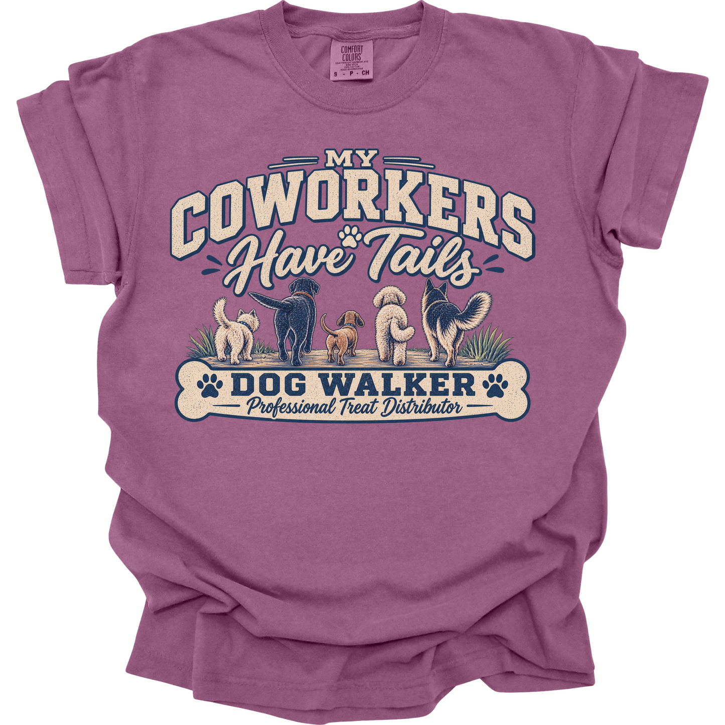 Dog Walker Shirt, My Coworkers Have Tails Tee, Professional Dog Walker Gift