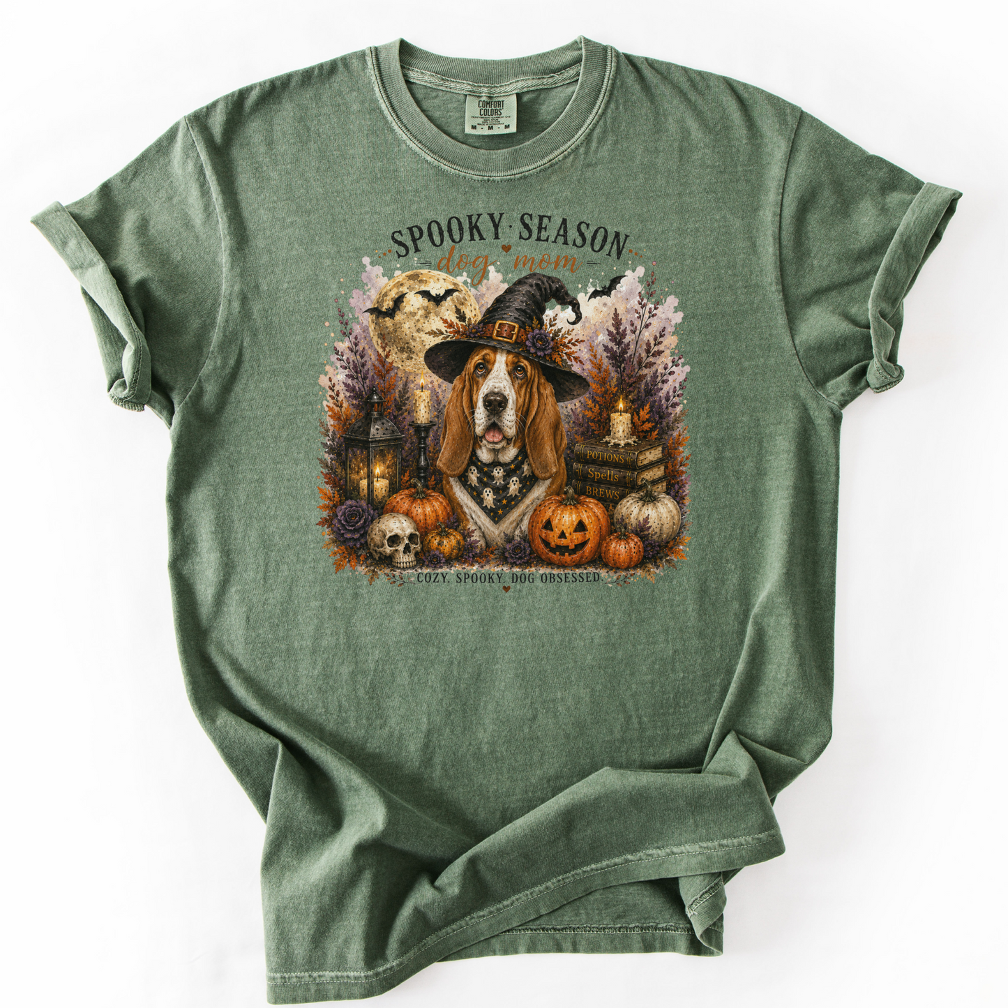 Basset Hound Spooky Season Dog Mom Halloween Shirt