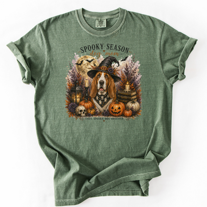 Basset Hound Spooky Season Dog Mom Halloween Shirt