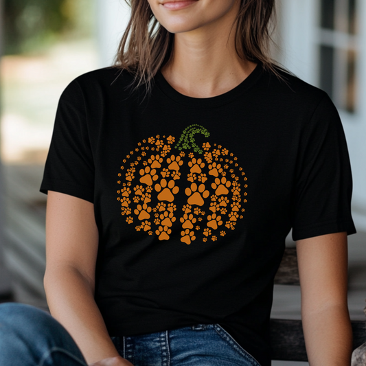 Paw Print Pumpkin Shirt