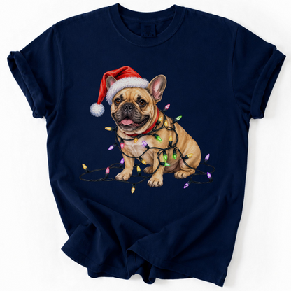 Fawn French Bulldog Christmas Lights Shirt