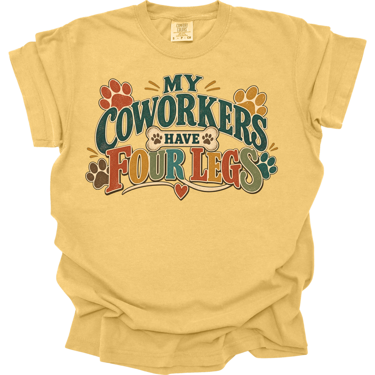 Dog Daycare Worker Shirt, My Coworkers Have Four Legs, Funny Pet Care Gift