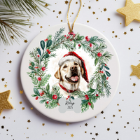 Load image into Gallery viewer, Personalized Yellow Lab Christmas Ornament