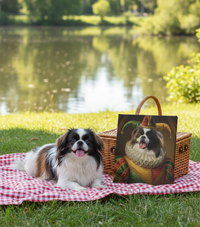Load image into Gallery viewer, Personalized Jester Dog Portrait, Funny Custom Pet Art Canvas
