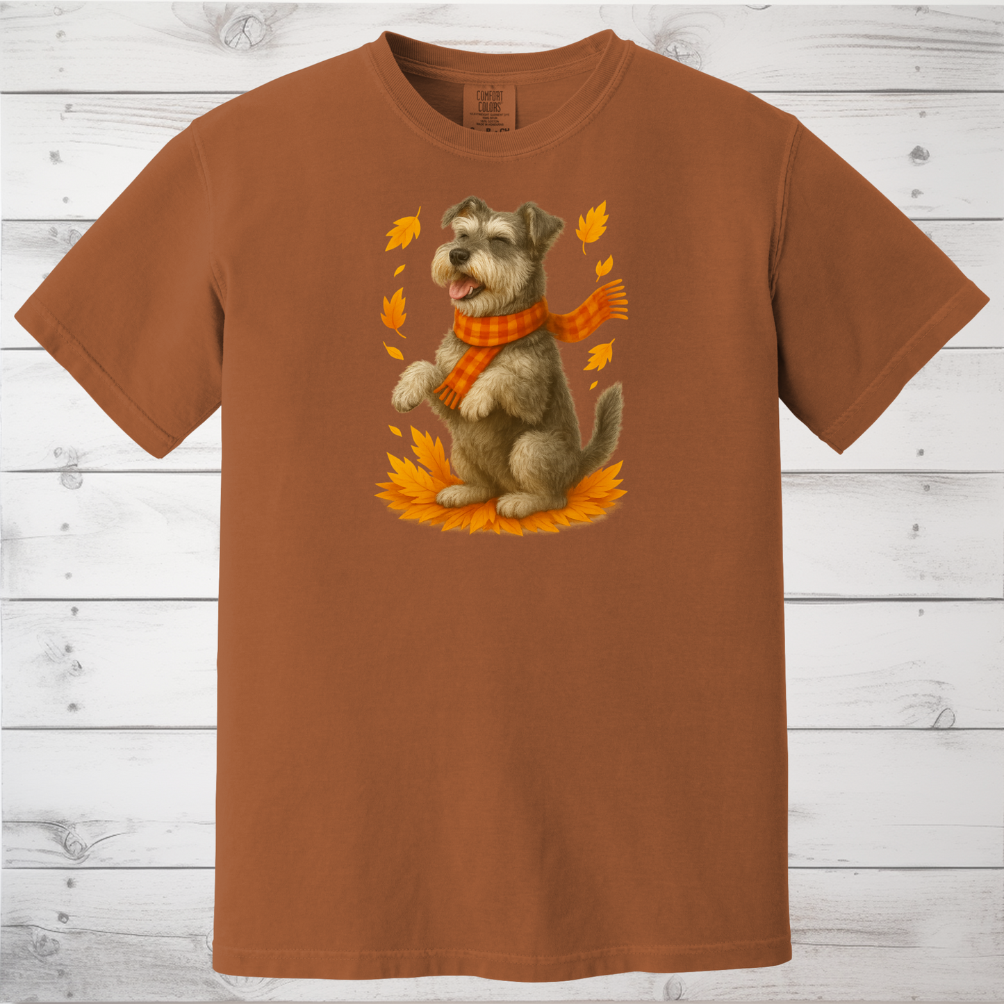 Miniature Schnauzer Autumn Sweatshirt, Cozy Fall Dog Sweater, Schnauzer Lover Apparel, Cute Autumn Dog Tee, Gift for Pet Lovers