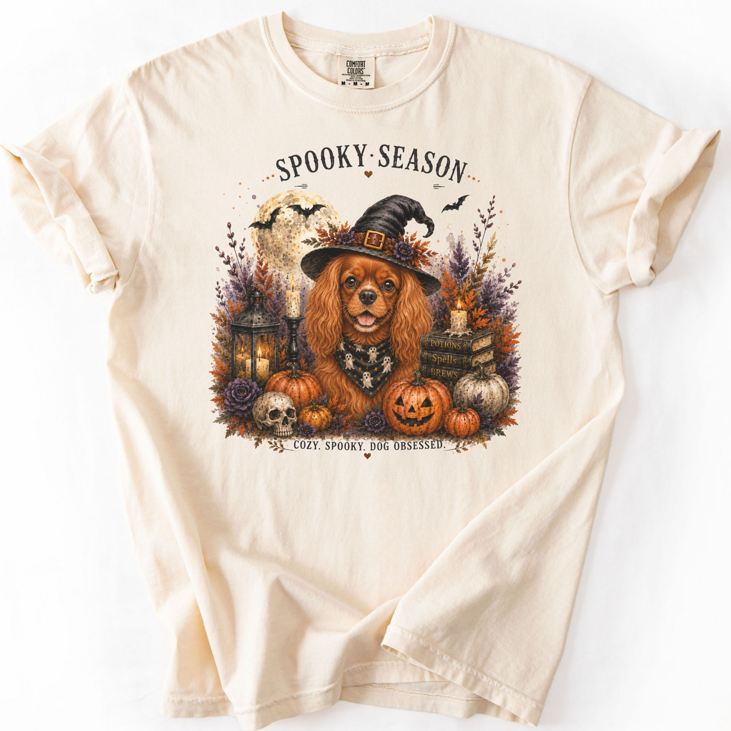 Ruby Cavalier Spooky Season Dog Mom Halloween Shirt