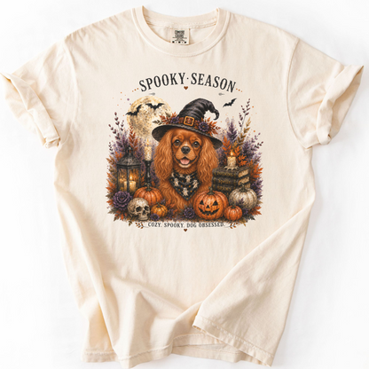 Ruby Cavalier Spooky Season Dog Mom Halloween Shirt
