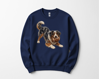 Australian Shepherd Football Sweatshirt