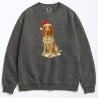 Load image into Gallery viewer, Bracco Italiano Christmas Sweatshirt, Holiday Dog Lover Gift, Cozy Winter Sweater, Festive Bracco Apparel, Cute Dog Design
