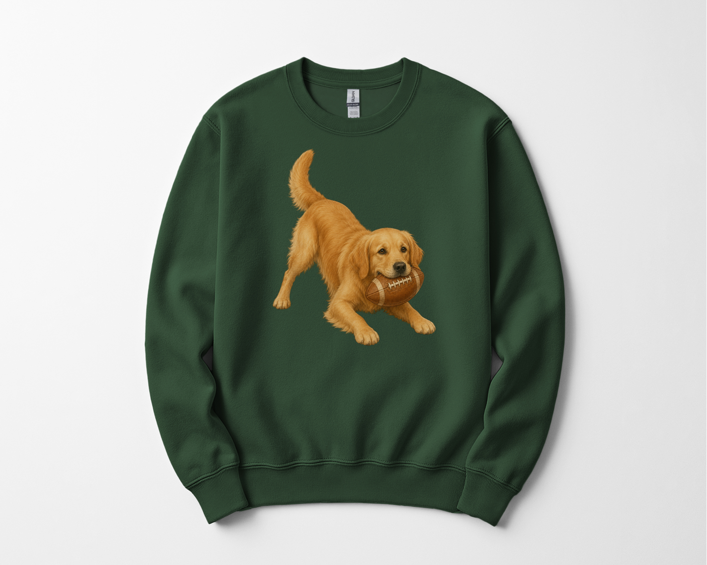 Golden Retriever Football Sweatshirt
