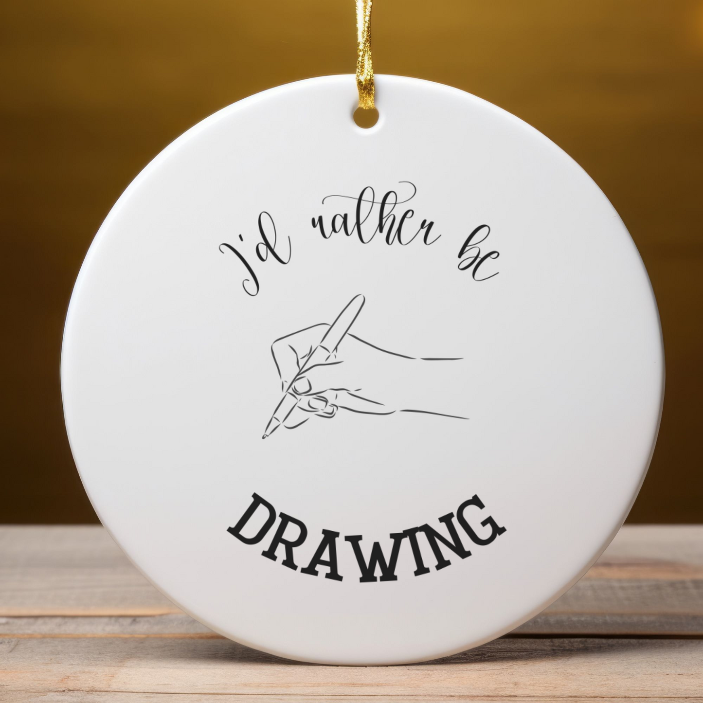 Drawing Ornament, Sketch Ornament, Artist Gift, Crafty Gift, Doodle Decoration, Drawing Lover Gift