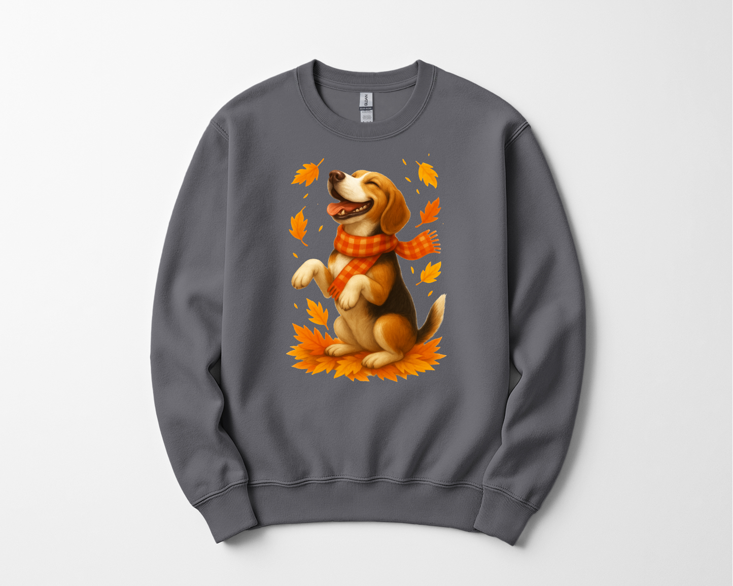 Beagle Autumn Shirt, Cozy Dog Sweatshirt, Fall Beagle Lover Gift, Cute Dog Apparel, Autumn Leaves T-shirt, Pet Lover Clothing