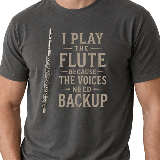 Funny Flute Shirt, Flutist Gift, Flute Player Musician Tee