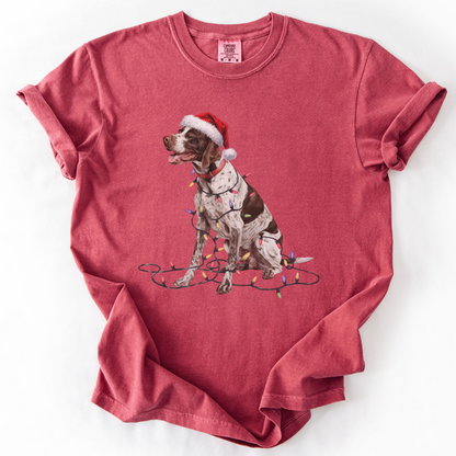 English Pointer Christmas Lights Shirt