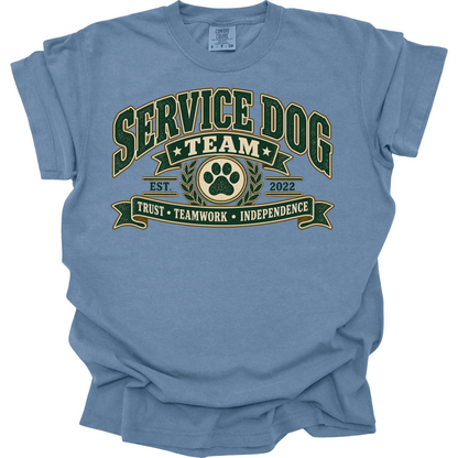 Personalized Service Dog Shirt, Service Dog Handler Gift, Working Dog Team Tee