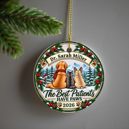 Personalized Veterinarian Ornament, Vet Christmas Gift, Best Vet Gift, Custom Pet Doctor Ornament